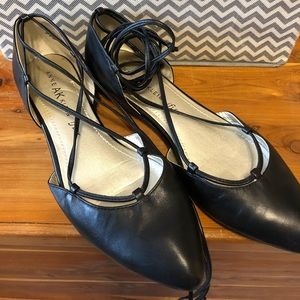 Anne Klein Lace Up Flats